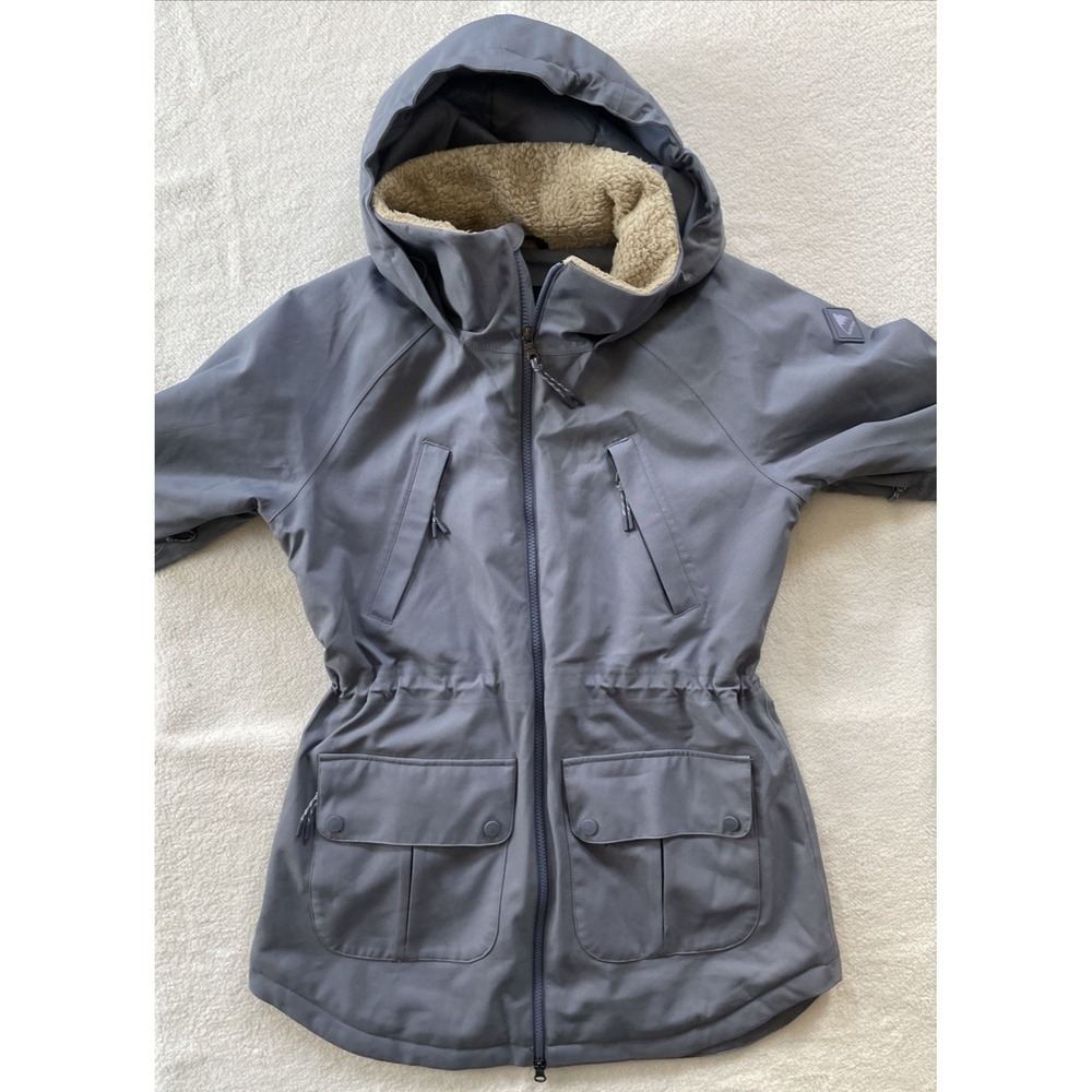Burton Prowess Snowboard Ski Jacket Womens Small Waterproof Insulated Sherpa - Picture 14 of 16